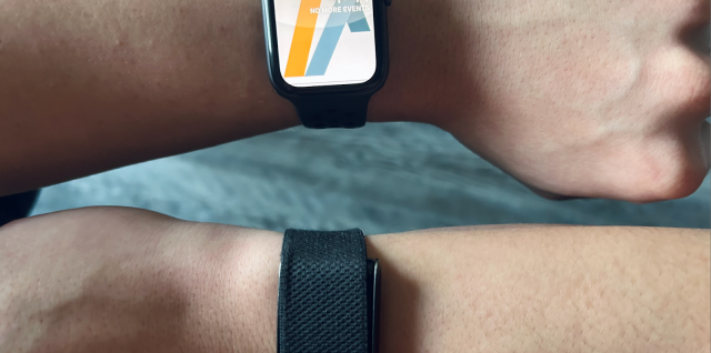fitness tracker on wrist